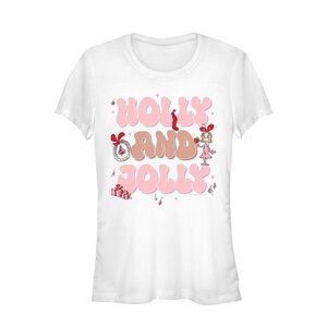 NWT Holly and Jolly White Graphic Tee